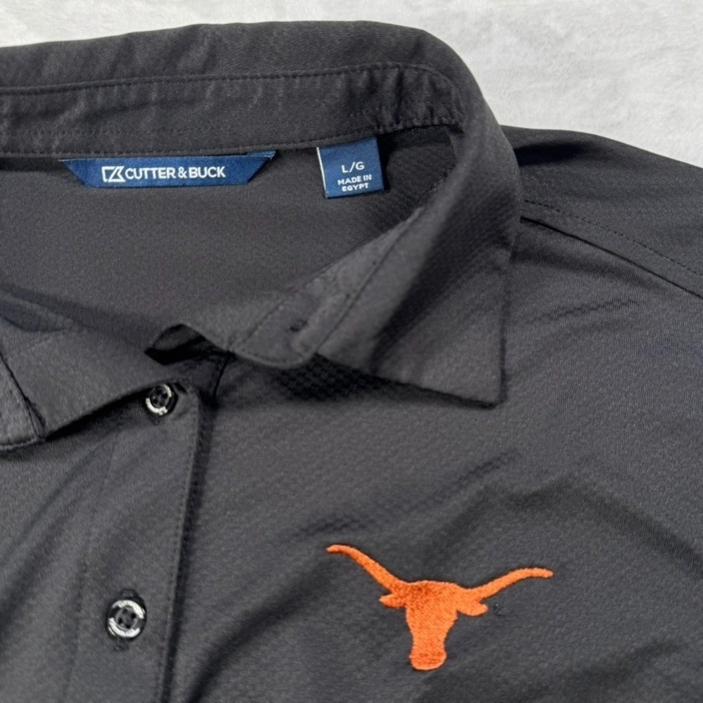 Cutter & Buck - Women's NCAA Texas Longhorns - Large Black Polo - Picture 2 of 5